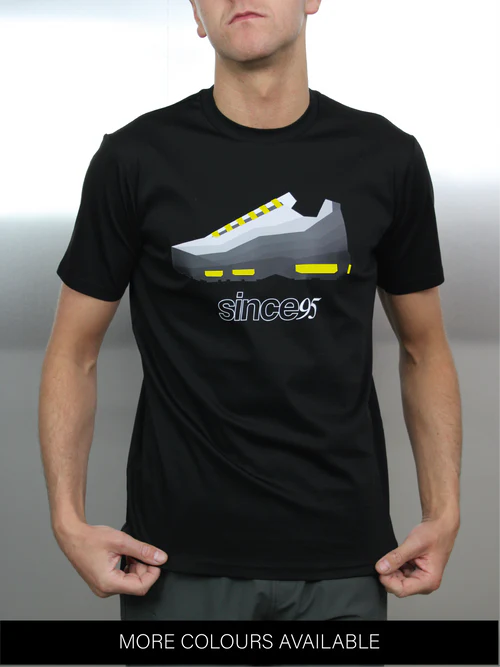 Since 95 Tee single Neon, Black